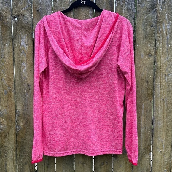Under Armour Tech Twist Hoodie Henley Pink Long Sleeve Shirt Sz S - Picture 11 of 12